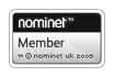 As a Nominet Member we can register and manage your domain names Nominet Member badge
